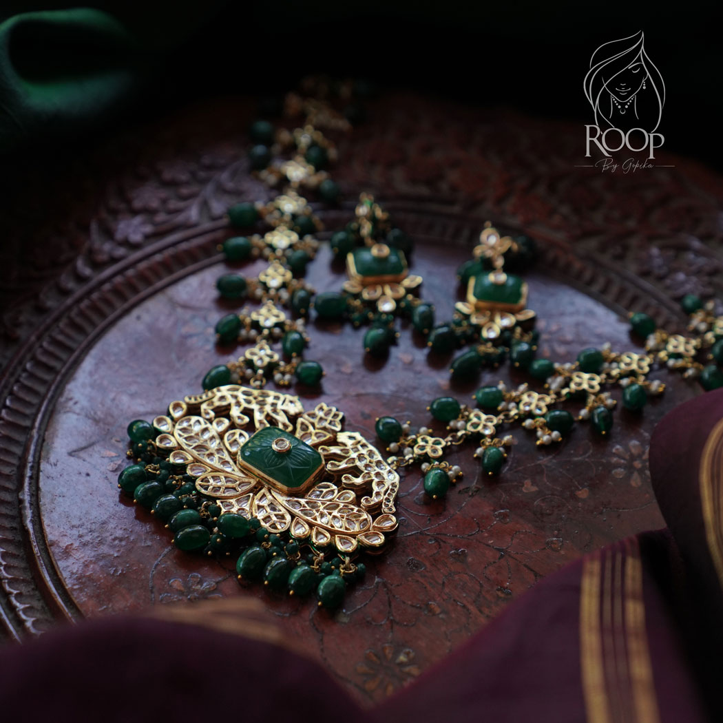 Kundan-beads-green-roopbygopika-necklace-earrings-0023-2