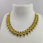rathi-heartshape-ila design-leaf motif-roopbygopika-necklace-0001